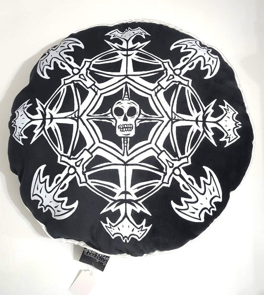 Creepmas Snowflake Pillow