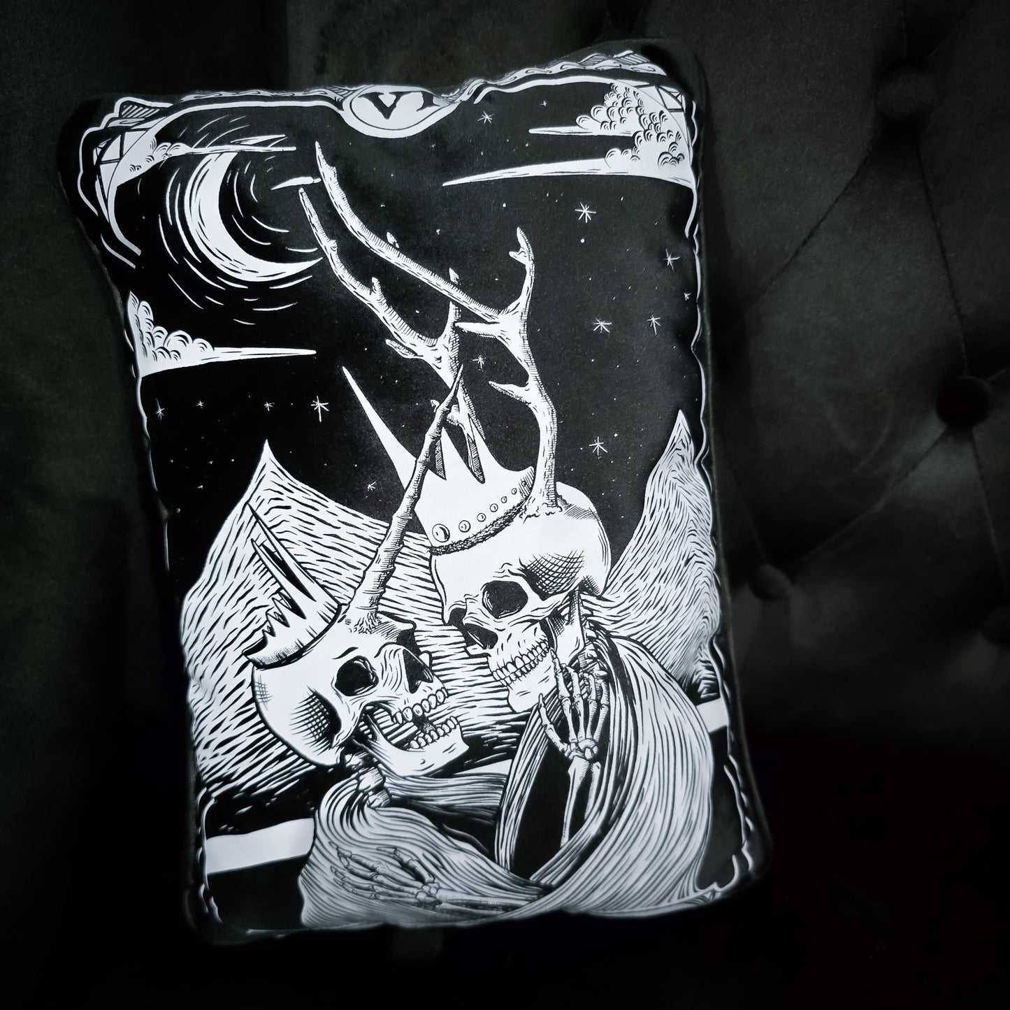 The Lovers Tarot Throw Pillow