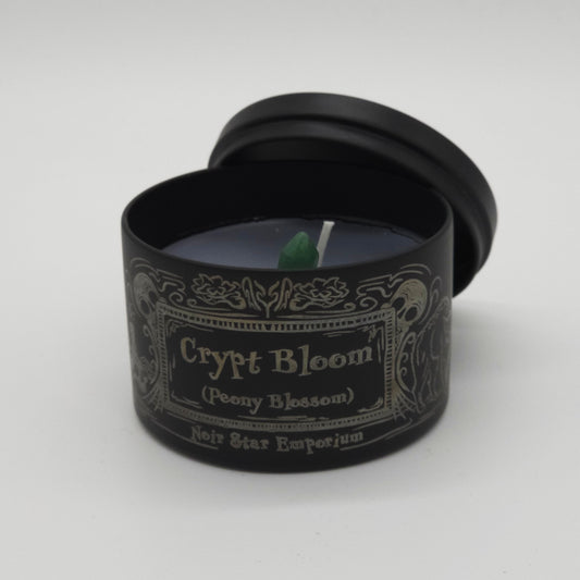 Crypt Bloom (Peony Blossom) Tin Candle