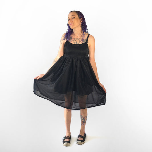 Glitter Baby Doll Dress