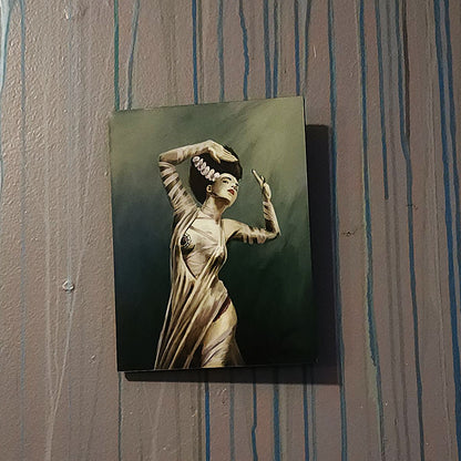 Bride of Frankenstein Pinup (Art Print on Metal)