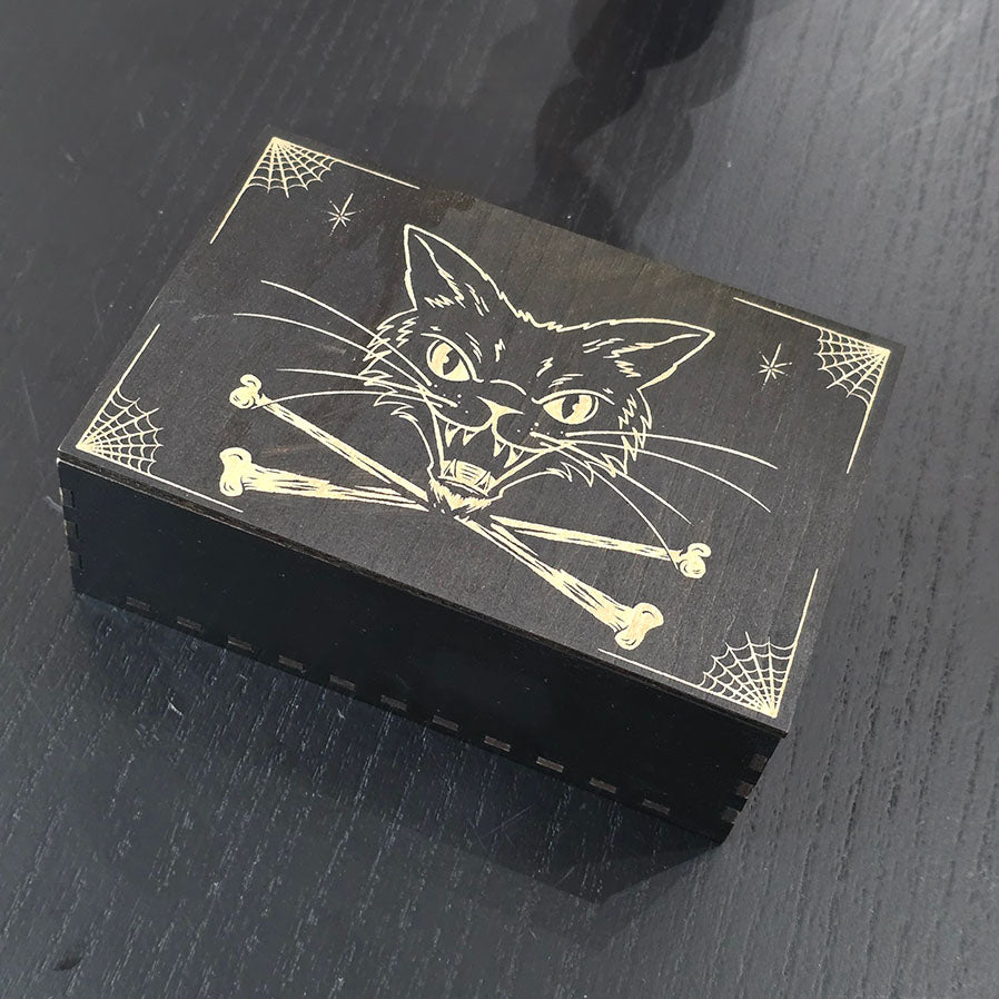 Black Cat Trinket Box