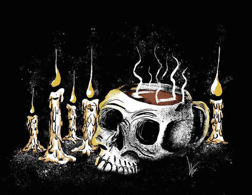 Dark Coffee (Art Print on Metal)