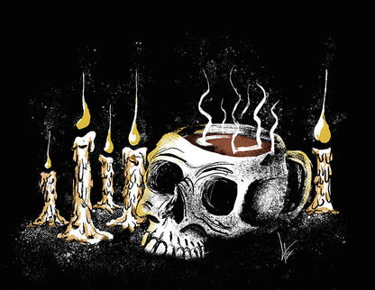 Dark Coffee (Art Print on Metal)