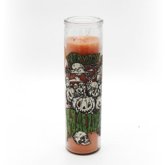 Everyday Is Halloween Tall Orange Candle