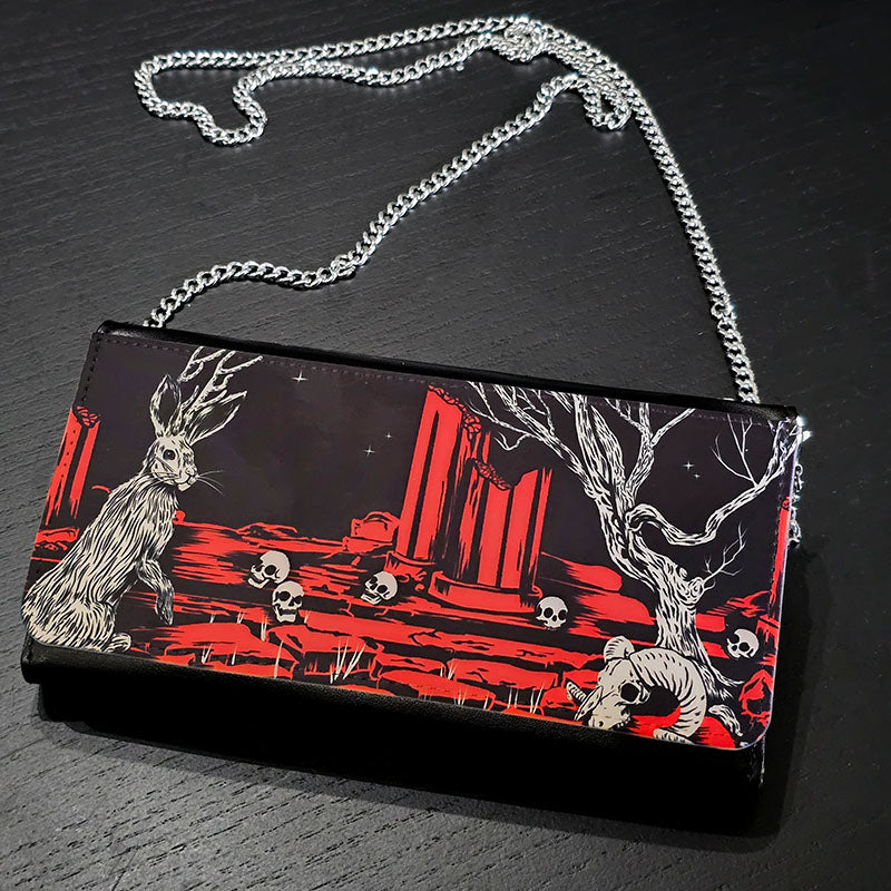 Jackalope In Ruins Wallet Purse
