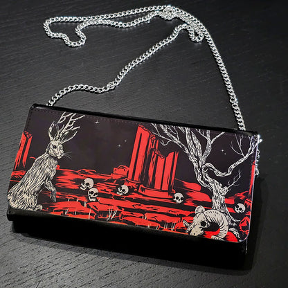 Jackalope In Ruins Wallet Purse