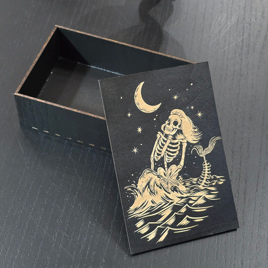 Skeleton Mermaid Trinket Box