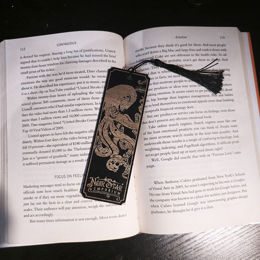 Mighty Octopus Wooden Bookmark