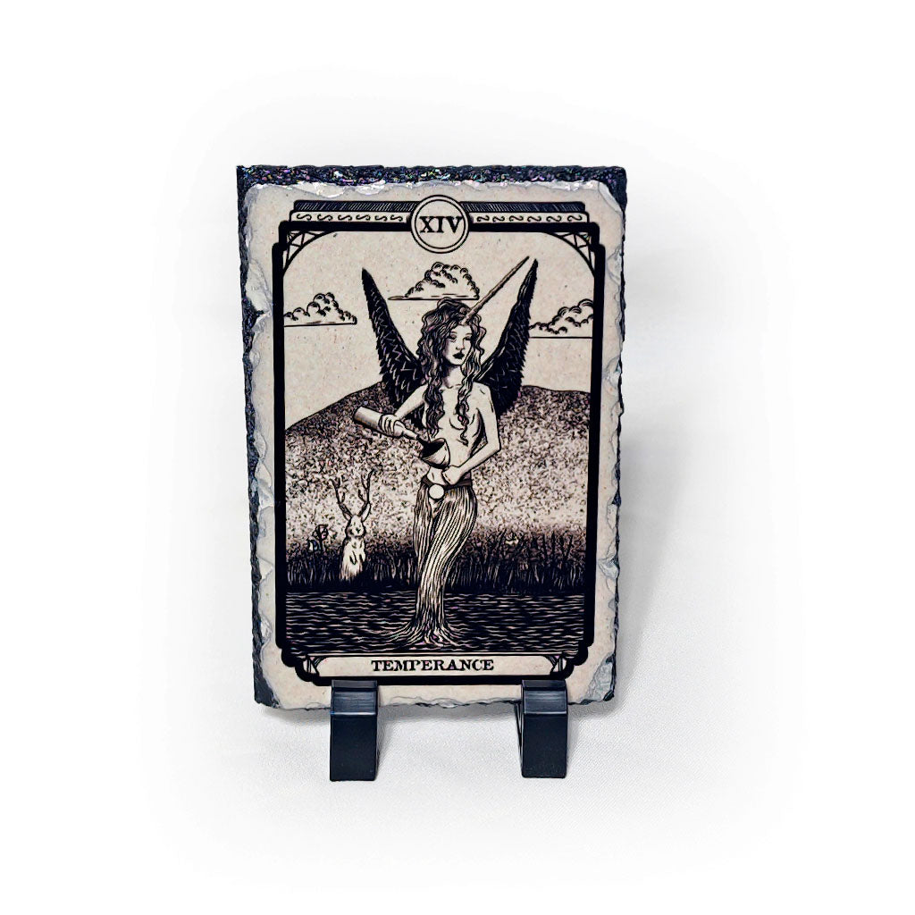 NSE Tarot Card: Temperance on Stone Slate