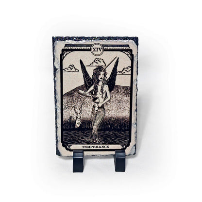 NSE Tarot Card: Temperance on Stone Slate