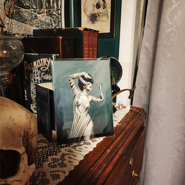 Bride of Frankenstein Pinup (Art Print on Metal)