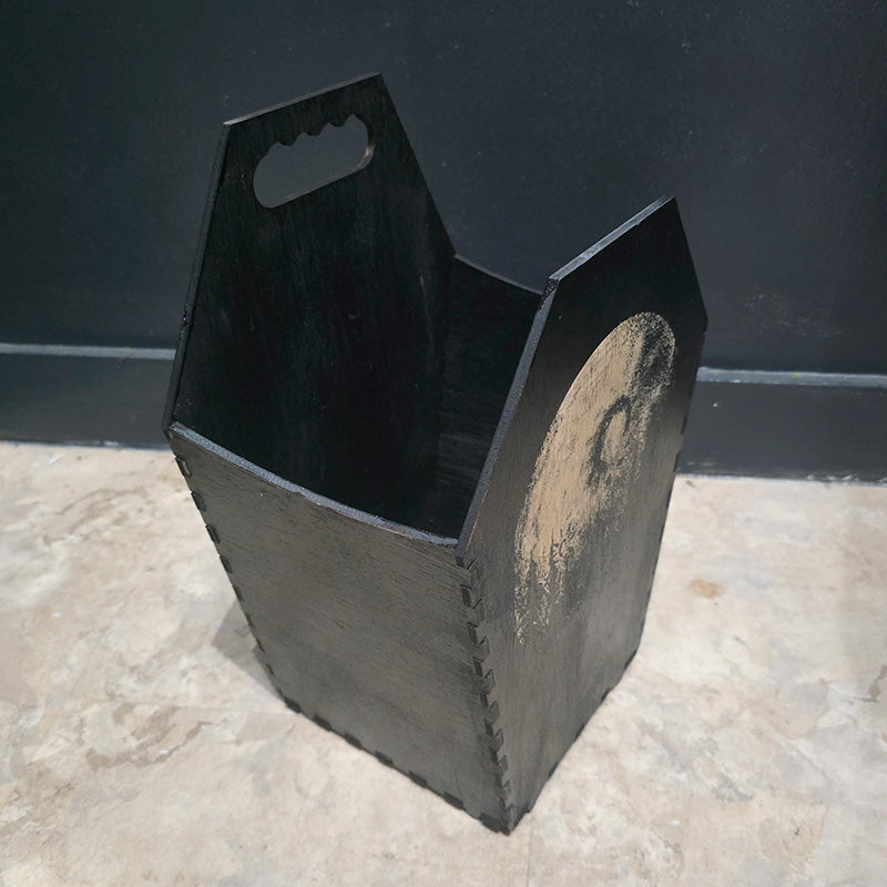 Small Coffin Trash Bin - Moon