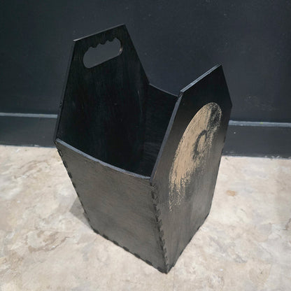 Small Coffin Trash Bin - Moon