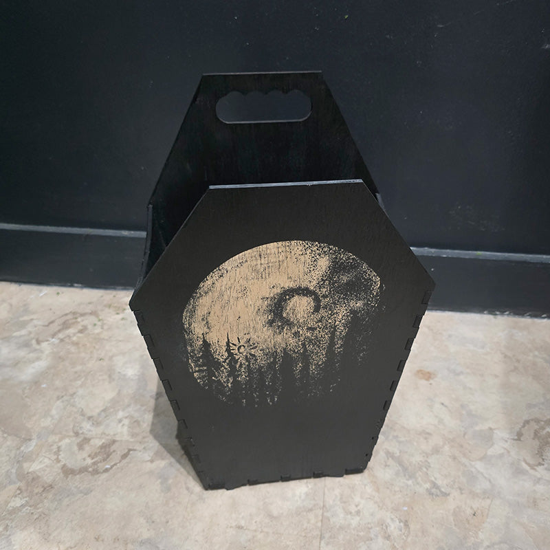 Small Coffin Trash Bin - Moon