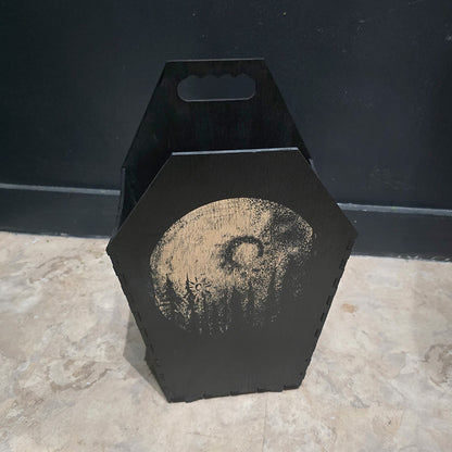 Small Coffin Trash Bin - Moon