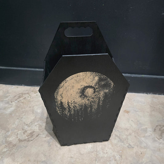 Small Coffin Trash Bin - Moon