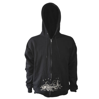 Skeleton Mermaid Zip Up Hoodie