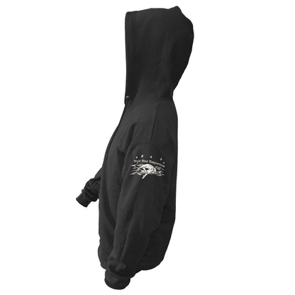 Skeleton Mermaid Zip Up Hoodie
