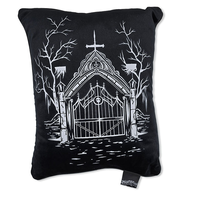 Cemetery Gates Throw Pillow