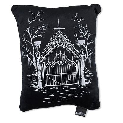 Cemetery Gates Throw Pillow