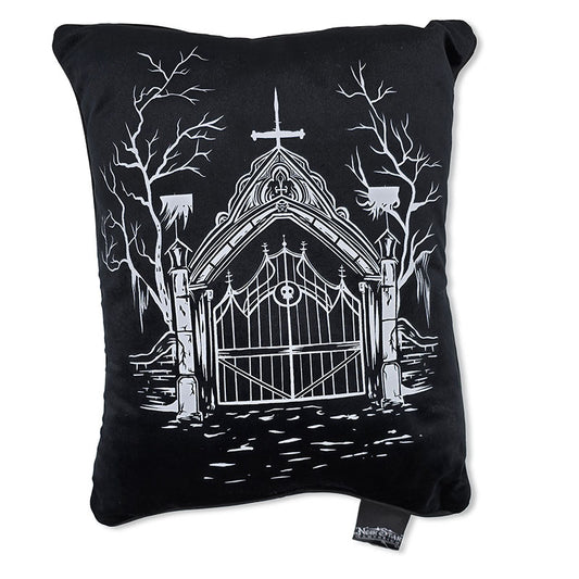 Cemetery Gates Throw Pillow